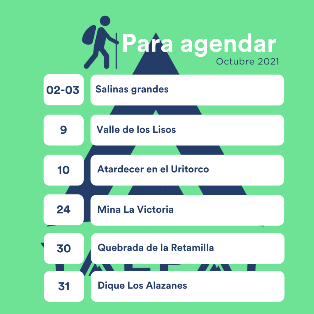 calendario salidas noviembre Yalpay